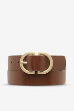 Status Anxiety - In Reverse Belt, Tan/Gold