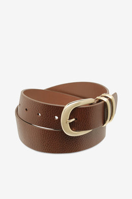 Status Anxiety - Let It Be Belt, Tan/Gold