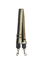 Saben - Feature Bag Strap, Gold and Black Stripe