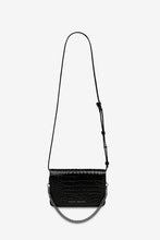 Status Anxiety - She Burns Bag, Black Croc Emboss