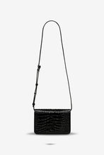 Status Anxiety - She Burns Bag, Black Croc Emboss