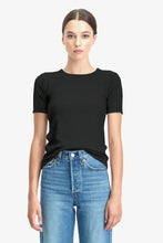 Commoners - Womens Base SS Ribbed Tee, Black