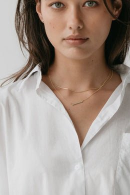 Sophie - Box Chain Necklace, Gold