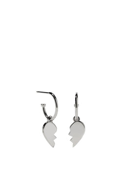 Meadowlark - Broken Heart Signature Hoops, Sterling Silver