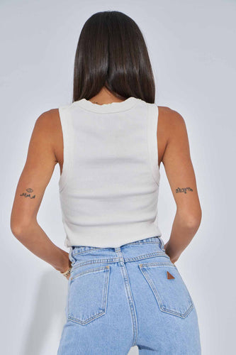 Abrand - A Heather Singlet, White Sand