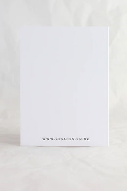Crushes - Greeting Card, Scarlet Wall