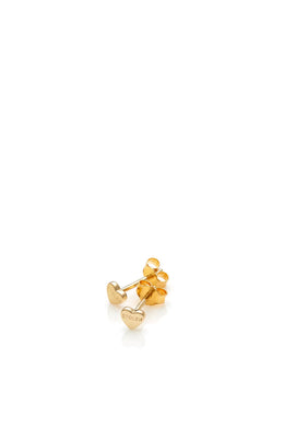 Stolen Girlfriends Club Jewellery - Tiny Stolen Heart Earrings, Gold Plated