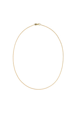Meadowlark - Diamond Curb Necklace, Gold Plated
