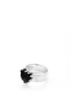 Stolen Girlfriends Club Jewellery - Love Claw Ring, Onyx/Silver