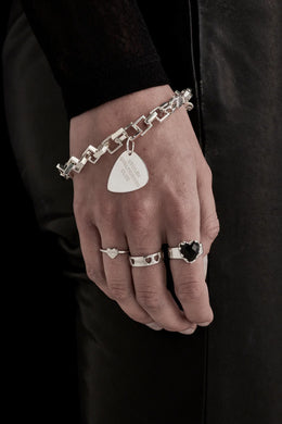 Stolen Girlfriends Club Jewellery - Heartless band, Silver