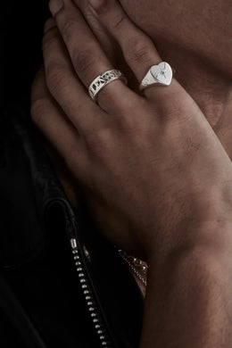 Stolen Girlfriends Club Jewellery - Infinity Serif Band, Sterling Silver