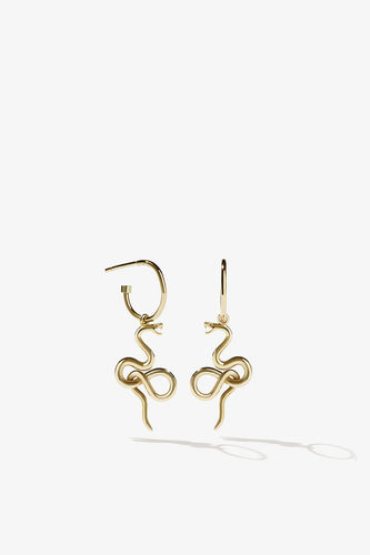 Meadowlark - Medusa Signature Hoop Earrings, Gold Plated