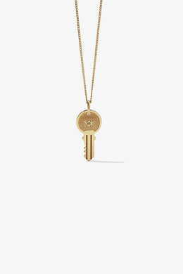 Meadowlark - Key Charm Necklace, Gold Plated
