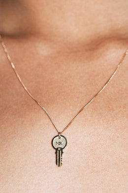 Meadowlark - Key Charm Necklace, Sterling Silver