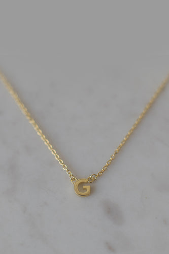 Sophie - Little Letter Necklace, Gold