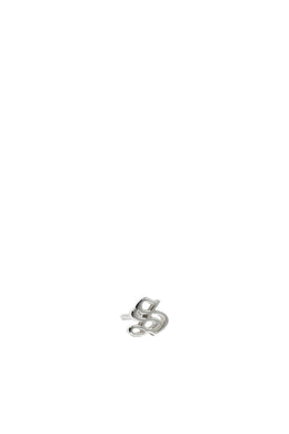 Meadowlark - Custom Letter Stud Earring Single, Sterling Silver