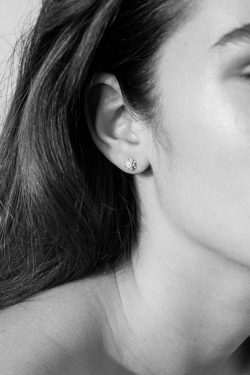 Pom pom discount stud earrings