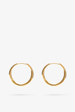 Flash Jewellery - Momento Large Hoops, 14k Vermeil