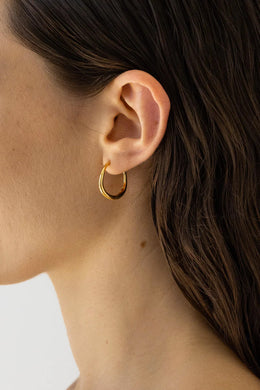 Flash Jewellery - Momento Mini Hoops, 14k Vermeil