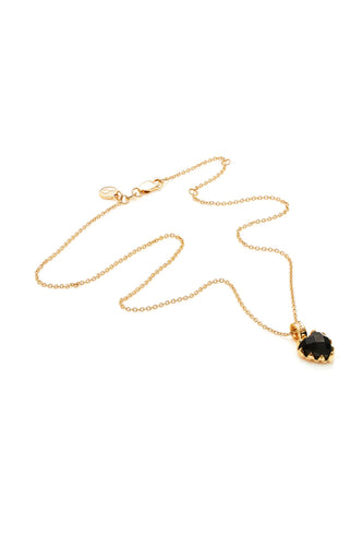 Stolen Girlfriends Club Jewellery - Love Claw Necklace, Onyx/ Gold Plated
