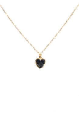 Stolen Girlfriends Club Jewellery - Love Claw Necklace, Onyx/ Gold Plated