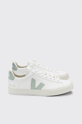 Veja - Campo ChromeFree Leather Sneaker, Extra White Matcha