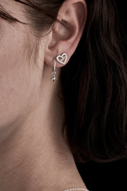 Stolen Girlfriends Club Jewellery - Ninja Star Anchor Sleeper, Sterling Silver