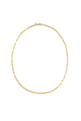 Meadowlark - Paperclip Light Necklace 45cm, Gold Plated