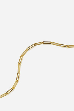 Meadowlark - Paperclip Light Necklace 45cm, Gold Plated