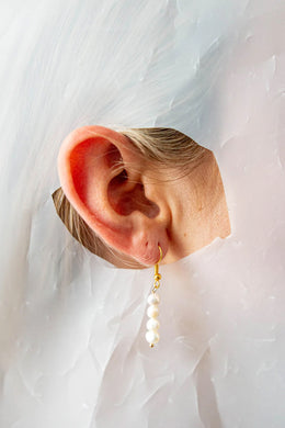 Crushes - Popcorn Pearl Earrings, Small