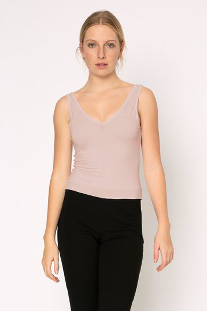 Two By Two - Rayon Tank, Nude
