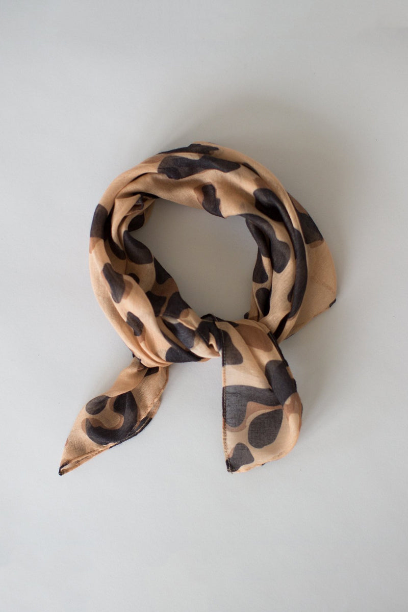 Sophie - Wild Mini Scarf, Camel