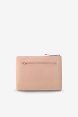 Status Anxiety - Fake It Clutch, Dusty Pink