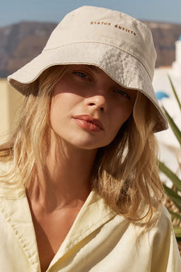 Status Anxiety - Time To Be Alive Bucket Hat, Stone