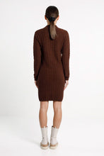 Thing Thing - Zigzag Turtle Neck Dress, Chocolate